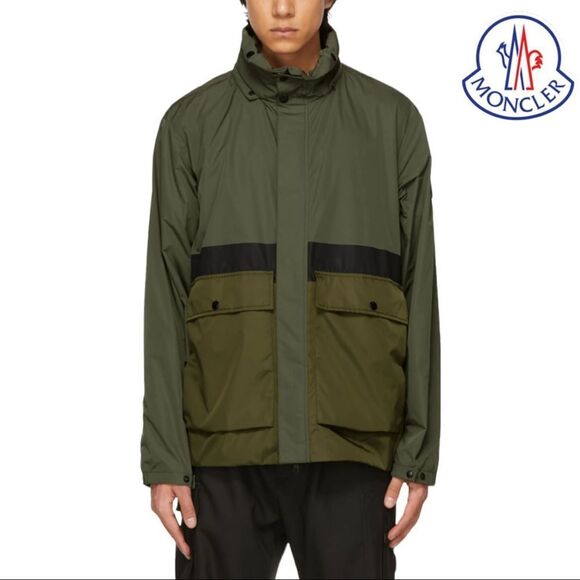 MONCLER **NWT** Olive Green Carax Windbreaker Jacket - Picture 13 of 16